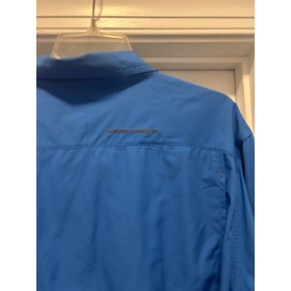 Under Armour Shirt Mens 2XL Blue Offshore Fishing Performance HeatGear Vented LS - Picture 7 of 9